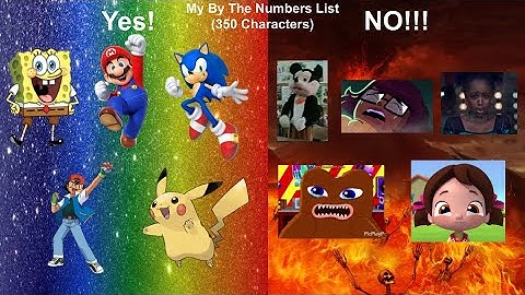 My By The Numbers List (350 Characters)