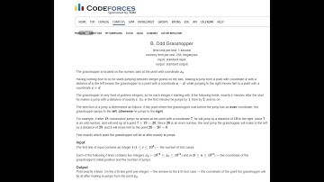 B  Odd Grasshopper || Codeforces Round 753  || Div. 3