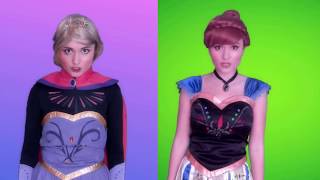 Real Life Anna And Elsa Sing Frozen Heart From Frozen Russian Coverlekss Cover