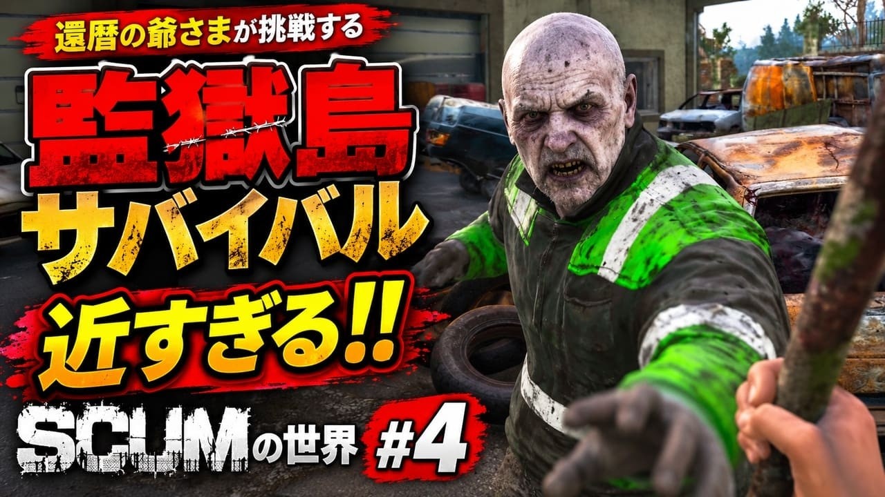 SCUM v1.0】駆け出しハンターのハードコア鯖生活#3 今日こそ肉を獲って