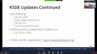 Special Education Advisory Council April 21, 2020