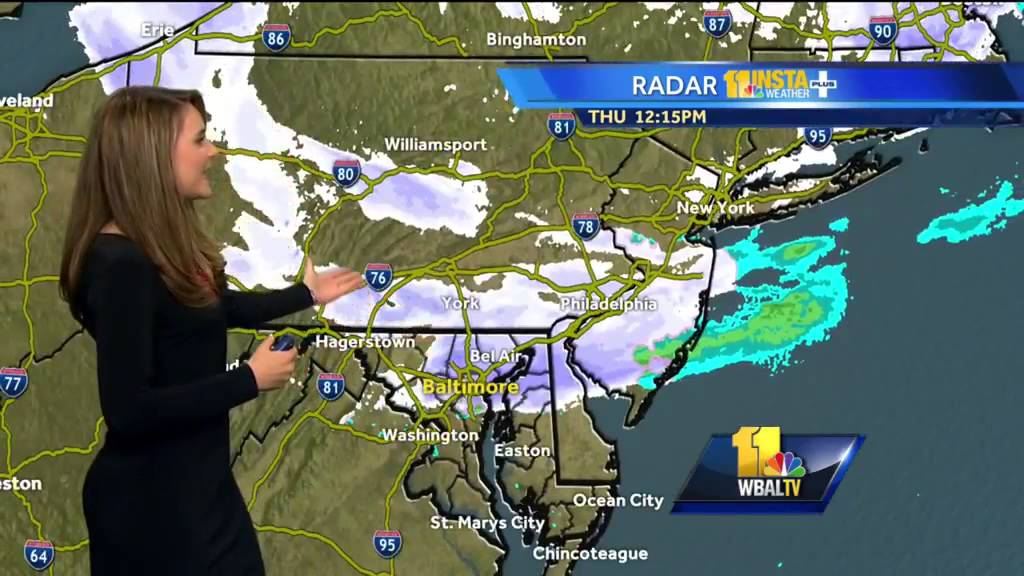 Parts of the region see snow fall today - YouTube