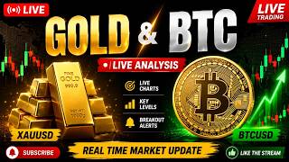 Gold & BTC Live | Market Explosion 🚀 | XAUUSD & Bitcoin Live Analysis | Buy or Sell?