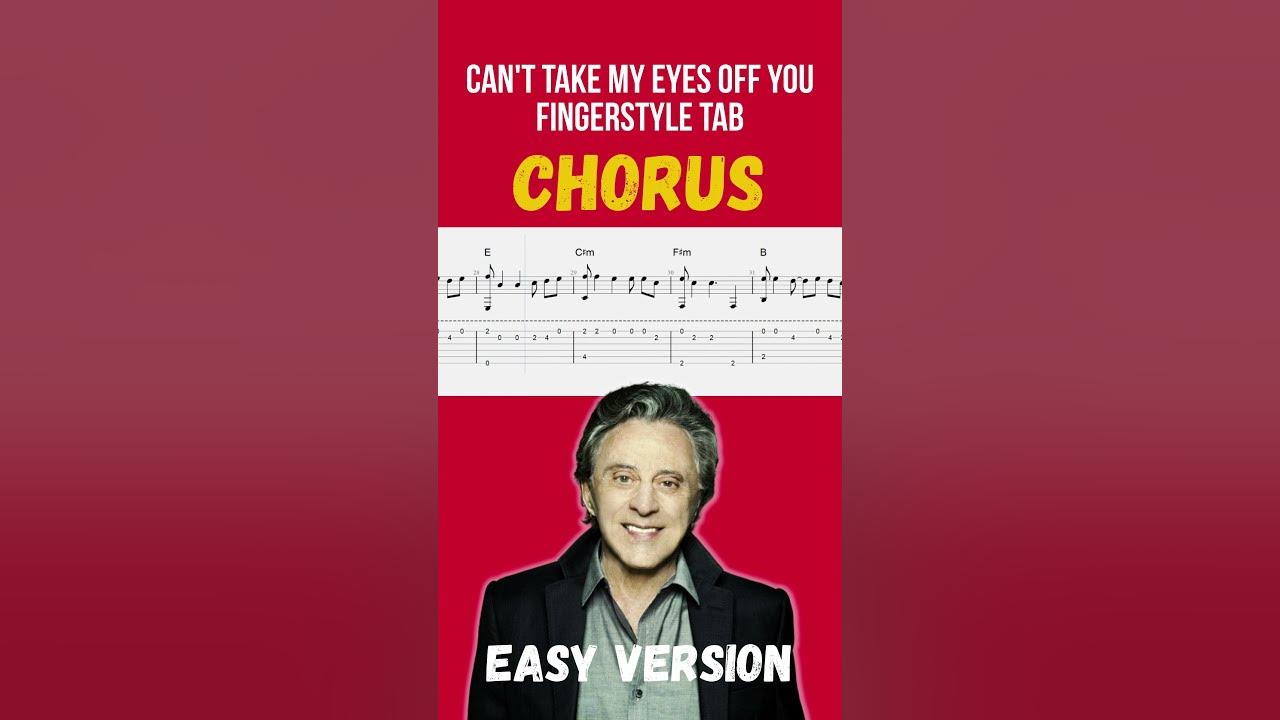 EASY Can't Take My Eyes Off You Fingerstyle Tab For Beginners