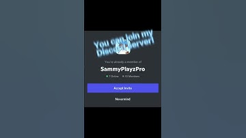 Come join the discord server |Link in comments| #shorts #discord #SammyPlayzPro