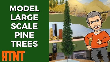 Model Pine Trees in Large Scales