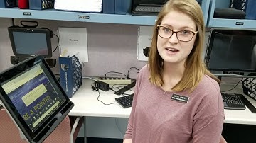 Speech-Generating Device in AAC Lab at UW-Stevens Point