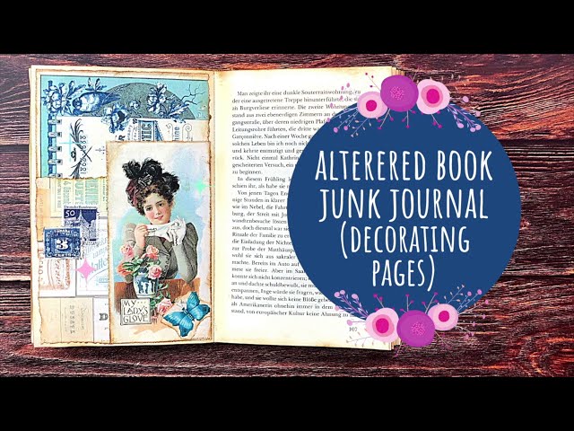 How to Alter a Book into a Junk Journal - Creative Fabrica