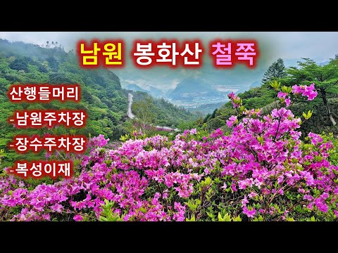 남원 봉화산 철쭉 산행을 편하게 다녀오세요/산행들머리 시점에서 소개/10분내로/장수냐? 남원이냐?
