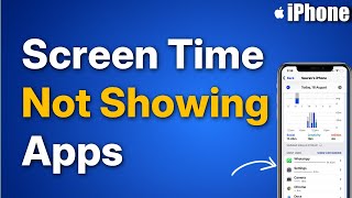 Screen Time not showing Apps in App Activity : Fix