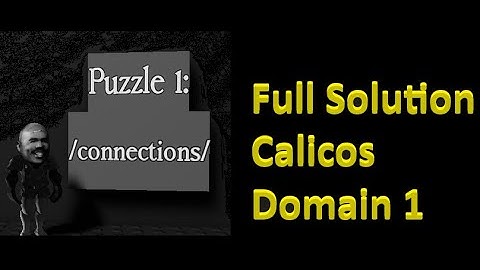 Calicos Domain 1 Solution Error Nexus Puzzle difficulty chart Roblox