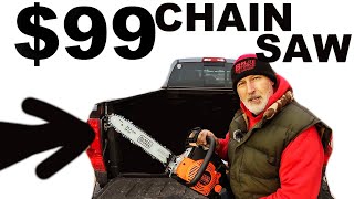 I bought the CHEAPEST ($99) CHAINSAW I COULD FIND!