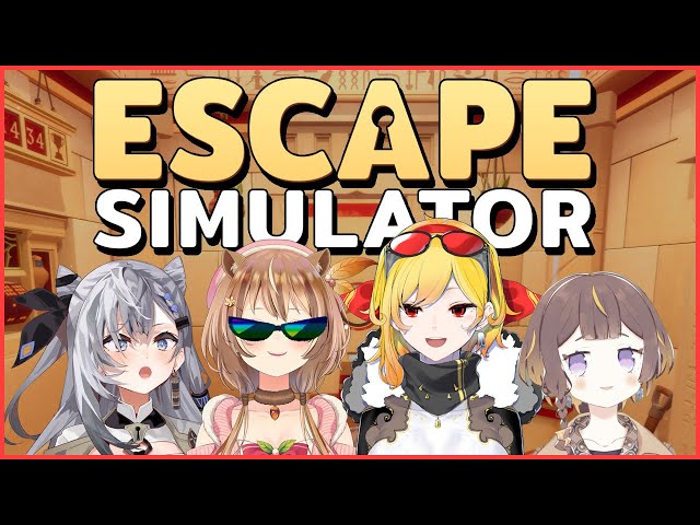 【Escape Simulator】trapped together n we need brains【Kaela x Anya x Risu x Zeta / hololiveID】のサムネイル