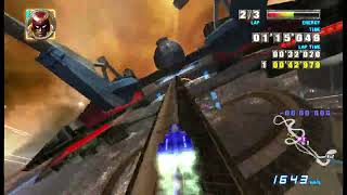 F-Zero GX Time Attack on Port Town Cylinder Wave with Blue Falcon 1'49