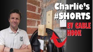 EV Charger Cable Hook from Birch Ply Off Cut