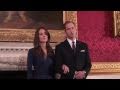 Prince William and Catherine Middleton appear at a photocall