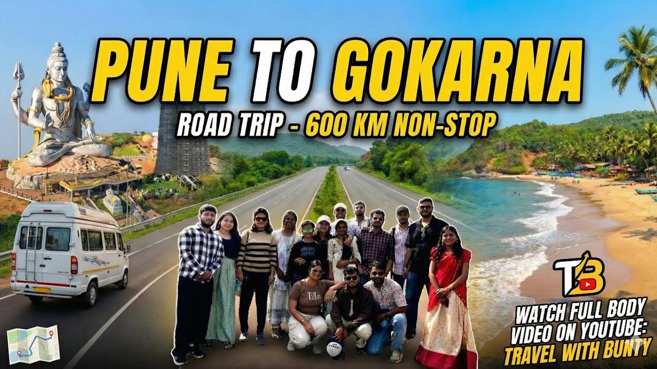 Gokarna Road Trip | Pune To GoKarna Trip Murudeshwar Temple | Gokarna Trip | GoKarna Tourist Places 