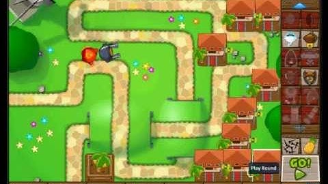 BTD5 Track One Walkthrough Levels 1-85 HARD No Live Lost