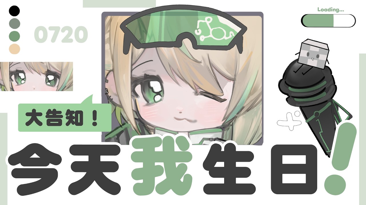 【生日紀念】新告知！茶繪一起畫畫！生日留言板都有什麽呢｜紀伊透 Kii Tooru | MYViki