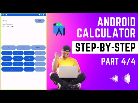 How to make a Calculator in Android Studio | Part 4 | Sign Changing and styling
