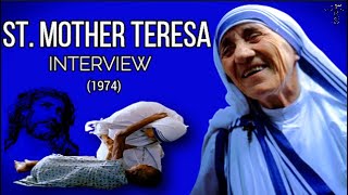 WONDERFUL TO SEE AND HEARD A SAINT BEING INTERVIEWED!!!  1974🙏