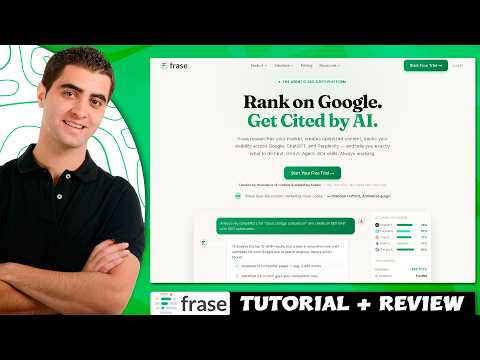 Frase.io Tutorial For Beginners - How To Use Frase Io 2026 | Agentic SEO & GEO Platform Review