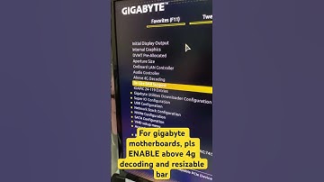 You have to enable above 4g decoding and resizable bar support on your gigabyte motherboard #shorts