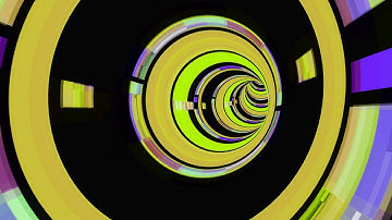 Vortex tunnel of streaming digital light loop | Wormhole videos