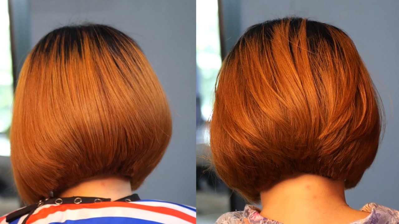 beautiful bob haircut hairstyle for thick hair ตัดผมบ็อบ สาวผมหนา