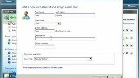 How to Add a New User Account in SBS 2008. Getting Started T