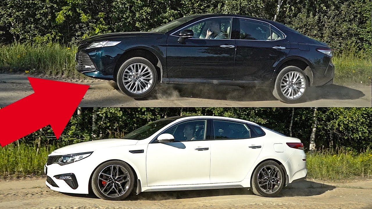 Что ТВОРИТ подвеска Камри! Сравнение с КИА Оптима 2019