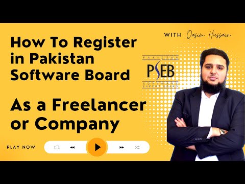 How to register with Pakistan software board PSEB as a freelancer or Software Company