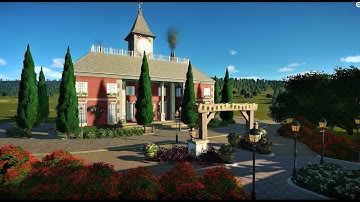 Planet Coaster Main Street Build Part 1 (City Hall)