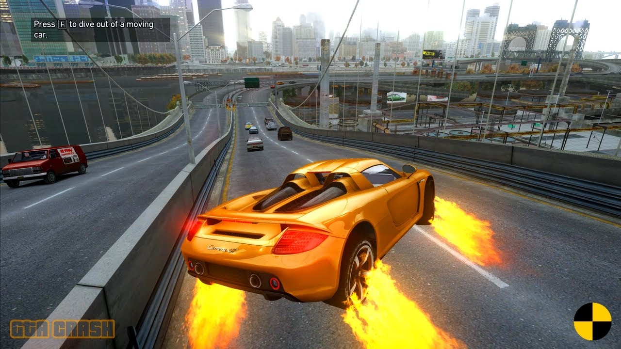 GTA 4 CRASH TESTING REAL CAR 696