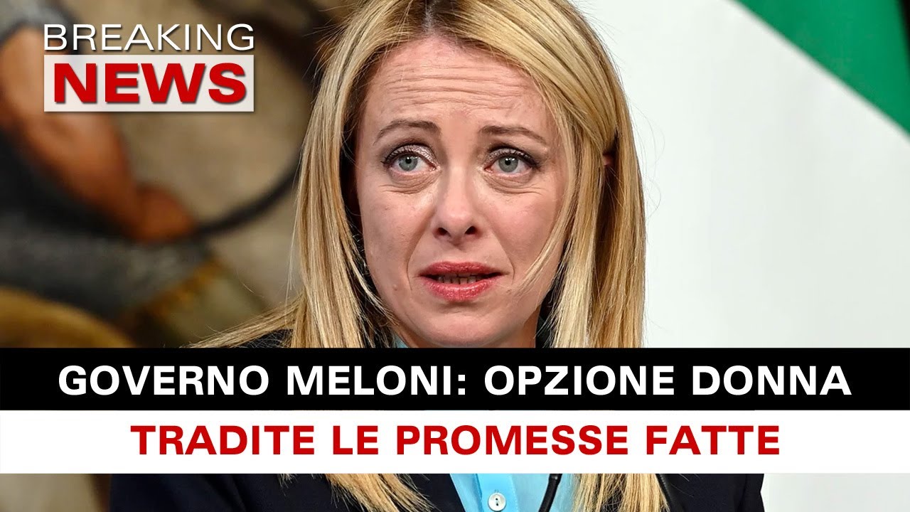 Governo Meloni E Opzione Donna Tradite Le Promesse Fatte! YouTube