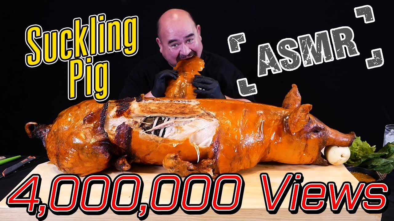 ASMR หมูหัน 50 กิโล!!! | ASMR Suckling pig 50 kg