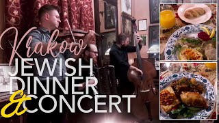 Experience Jewish dinner with live music in Krakow