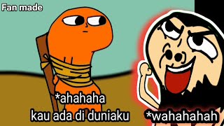Bapak muka monyet menyiksa pak budi - kartun lucu