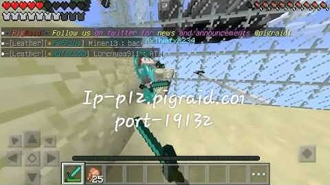 Minecraft PE 0.13.1 - PvP (PigRaid)#3