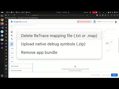 upload native debug symbols file to Google Play Publisher Console