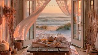 Cozy Seaside Tea Escape 🌅 Ocean Waves, Coastal Birds & Soft Dune Wind for Calm Focus and Rest screenshot 2