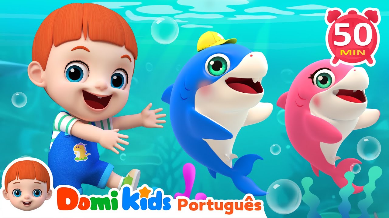 Melhores Canções Infantis 🎶 | Bebê Tubarão | Rimas Infantis | Domi Kids