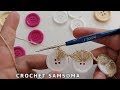 شاهدوا ماذا يمكنكم صنعه باستخدام الازرار في فن الكروشيه / Recycled Button Craft Idea