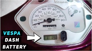 Vespa LX Dash Clock Battery Replacement | Mitch's Scooter Stuff