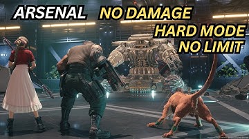 FFVII Remake Vs Arsenal (No Damage, Hard Mode, No Limit)