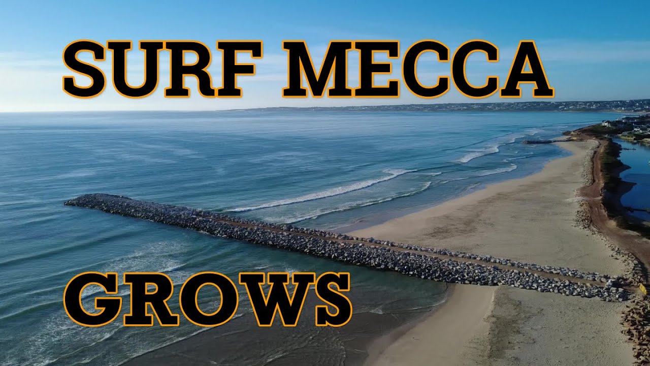 Волноломы в заливе Сент-Фрэнсис — Мекка для серфинга растет (240-метровый волнолом №1 полностью з...