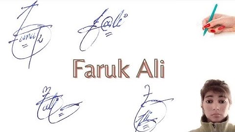 Faruk Ali signature style with arooj