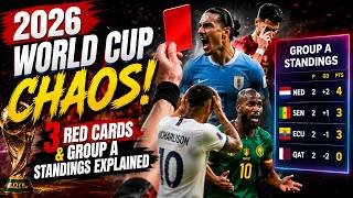 2026 World Cup Chaos! 3 Red Cards & Group A Standings Explained