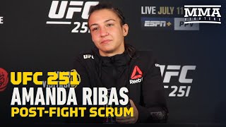 Amanda Ribas Thought She'd Choke Paige VanZant at UFC 251, Not Finish With Armbar - MMA Fighting