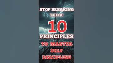 How To Build Unbreakable Self Discipline Fast
